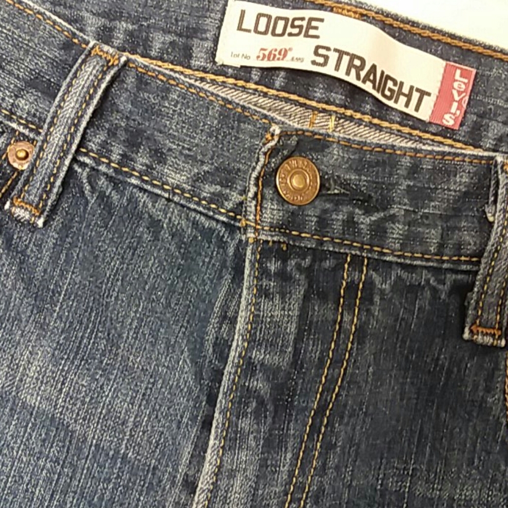 Levi's 569 loose straight denim jeans